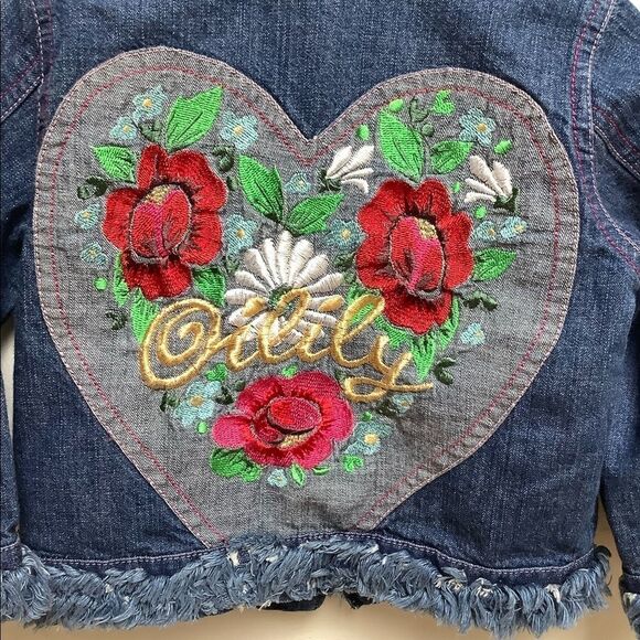 OILILY DENIM JACKET BLUE SIZE 2 denim - Picture 3 of 13